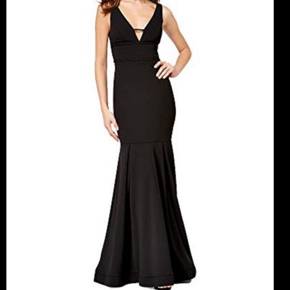 City Studio Elegant Black Plus Size Mermaid Dress